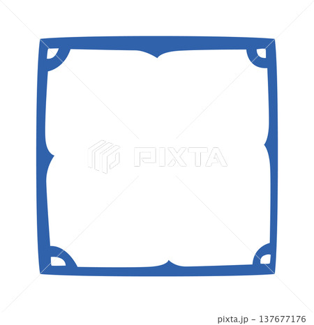 Frame With Rounded Corners Outline 137677176