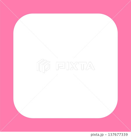 角丸長方形のフレーム 137677339