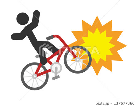 ぶつかる自転車 137677360