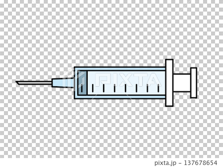 シンプルな注射器 137678654