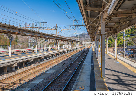 JR西日本北陸線近江塩津駅 滋賀県長浜市 JR西日本北陸線近江塩津駅 滋賀県長浜市 137679183