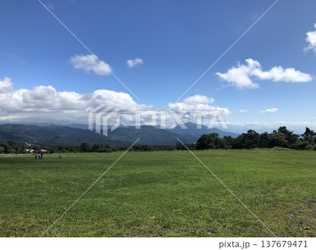 牧草地から見える景色 137679471