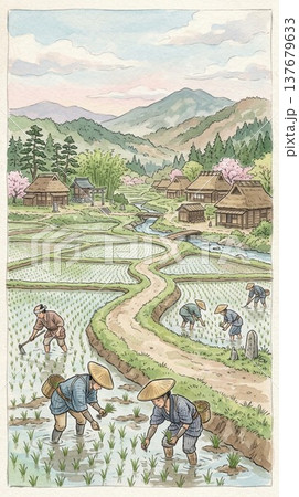 江戸時代の風景 江戸時代の風景 137679633