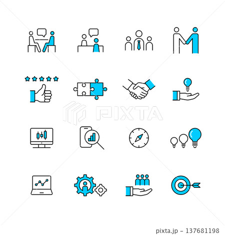 ビジネスアイコンセット 137681198