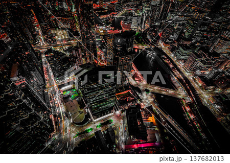 メルボルン川沿い夜景 メルボルン川沿い夜景 137682013