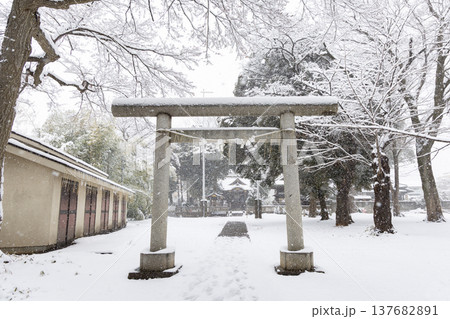 春日神社の雪風景<東京都練馬区春日町> 春日神社の雪風景<東京都練馬区春日町> 137682891