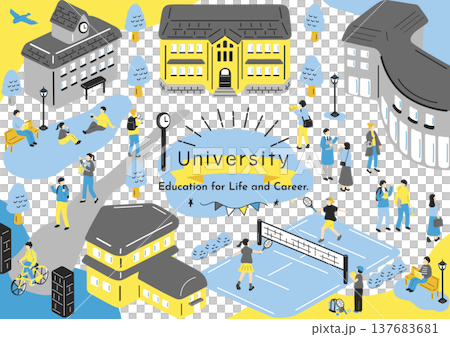 學生享受校園生活 137683681