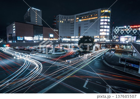 水戸駅南口 夜景 水戸駅南口 夜景 137685507
