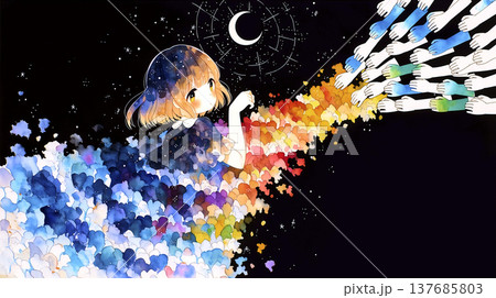 搾取される少女 137685803