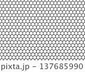 六角形のシームレスなパターン壁紙 137685990