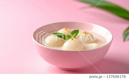 Minimal Cream Soup Presentation with Elegant Styling Minimal Cream Soup Presentation with Elegant Styling 137686176
