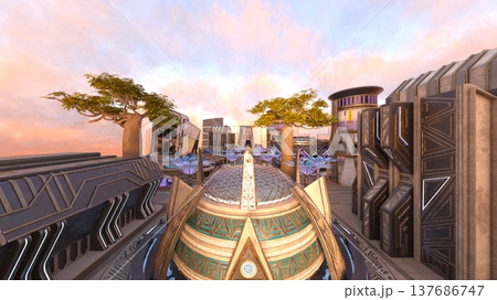 未来都市の風景 137686747