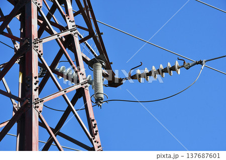 小山変電所の鉄塔_08 小山変電所の鉄塔_08 137687601