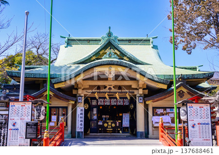 東京都　新宿区　須賀神社　（すがじんじゃ）　社殿 137688461
