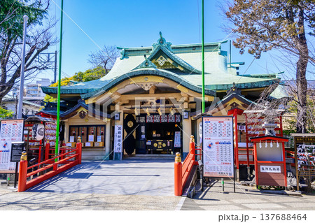 東京都　新宿区　須賀神社　（すがじんじゃ）　社殿 137688464