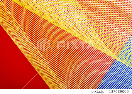 Abstract background of a colored grid and its structure 137689069
