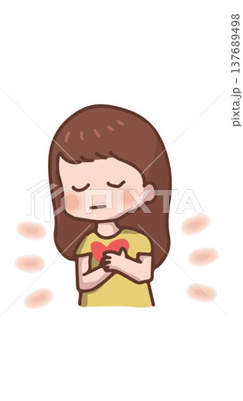 静かに、心の声に耳をすます女の子 137689498