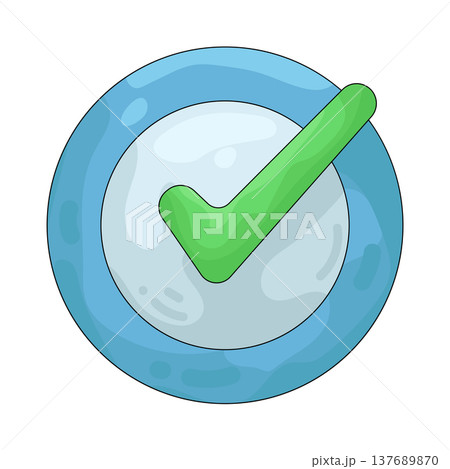 Illustration of checkmark  137689870