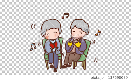 Elderly people dancing as a recreational activity Elderly people dancing as a recreational activity 137690089