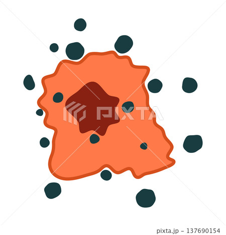 Cell oxidative stress after free radicals attack 137690154