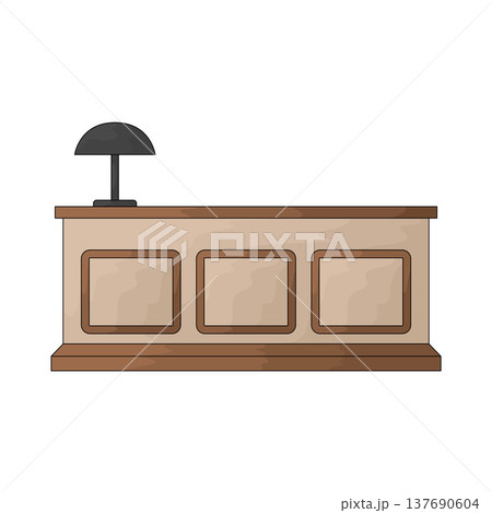 Illustration of Reception desk Illustration of Reception desk 137690604