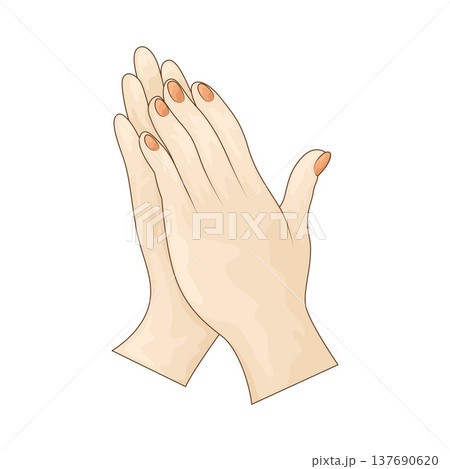 Illustration of Clapping hands 137690620