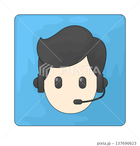 Illustration of Webinar host Illustration of Webinar host 137690623