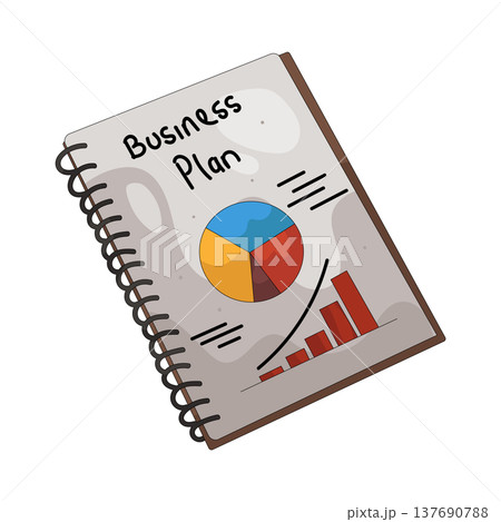 Illustration of business plan 137690788