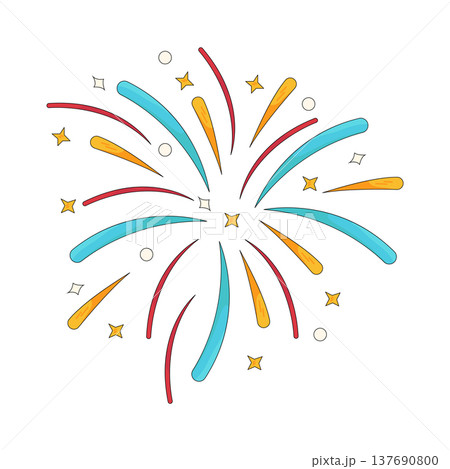 Illustration of Fireworks Illustration of Fireworks 137690800