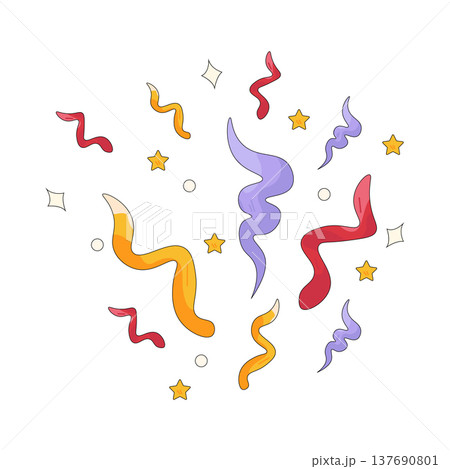 Illustration of Confetti 137690801