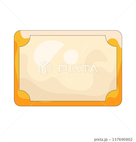Illustration of certificate frame 137690802