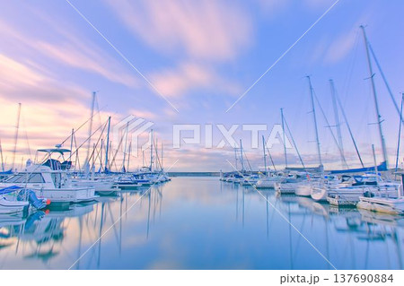 ヨットハーバーの風景 ヨットハーバーの風景 137690884