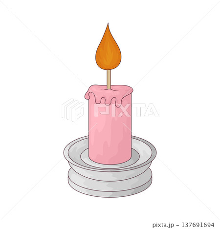 Illustration of Candle Illustration of Candle 137691694