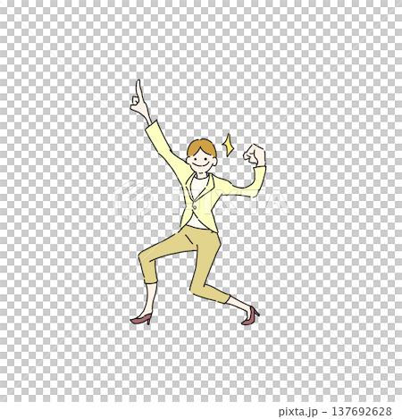 成功した女性 137692628