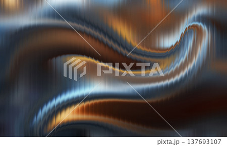 Abstract dark blue bronze ribbed glass flowing wave texture background with glowing gradient light Abstract dark blue bronze ribbed glass flowing wave texture background with glowing gradient light 137693107