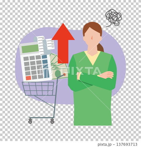 女性正努力應對物價上漲的問題 137693713