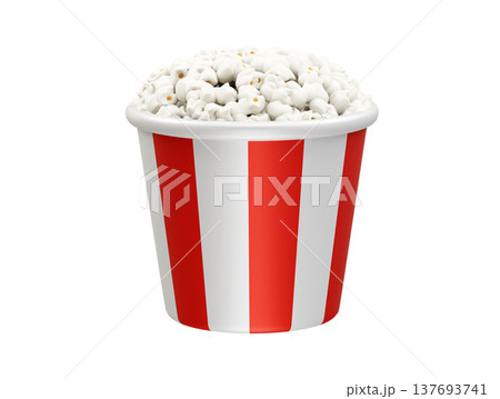 Popcorn vector 3d icon illustration Popcorn vector 3d icon illustration 137693741