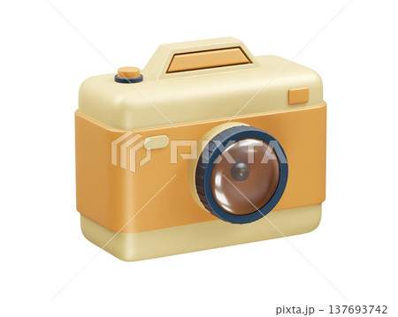 Camera icon 3d rendering illustration Camera icon 3d rendering illustration 137693742