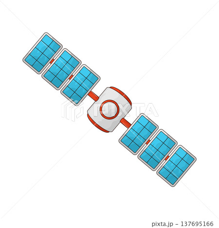 Illustration of Satellite Illustration of Satellite 137695166