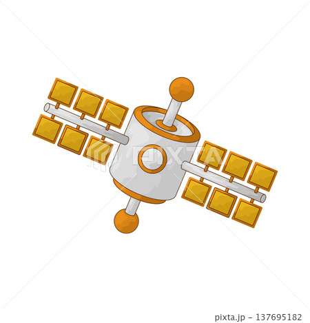Illustration of Space Satellite Illustration of Space Satellite 137695182