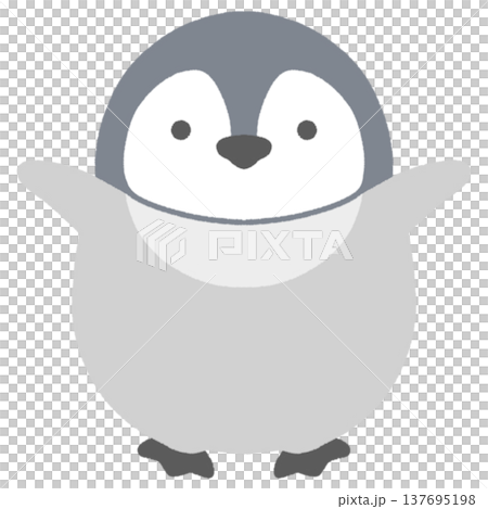コウテイペンギン　赤ちゃん　イラスト 137695198