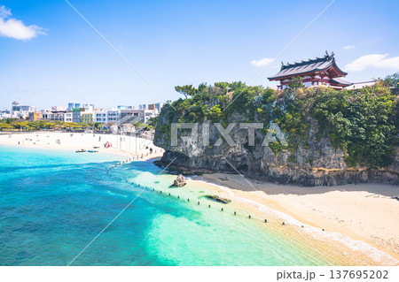波上宮ビーチの風景 波上宮ビーチの風景 137695202