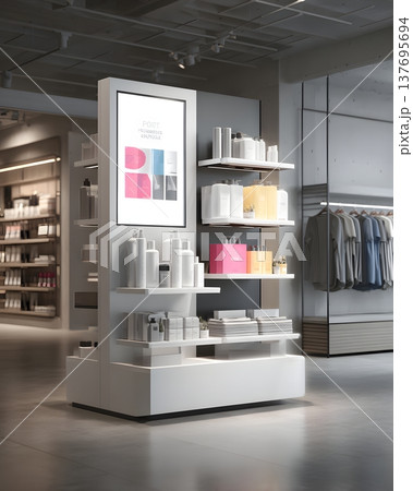 Retail advertising visual with product spotlightのイラスト素材 [137695694] - PIXTA