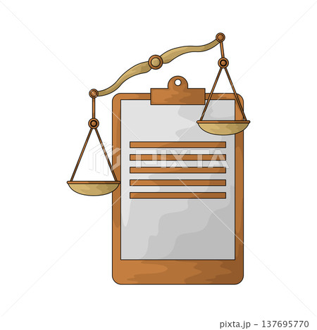 Illustration of legal document Illustration of legal document 137695770