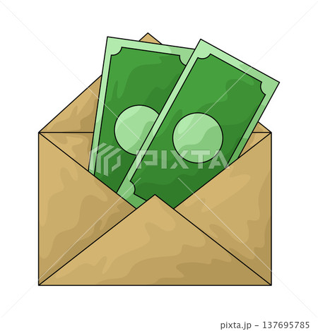 Illustration of Bribe Envelope Illustration of Bribe Envelope 137695785
