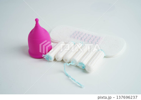 Sanitary hygiene set for women menstrual period cycle protection. Sanitary hygiene set for women menstrual period cycle protection. 137696237