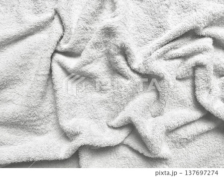 soft white towel texture closeup for web background and spa branding soft white towel texture closeup for web background and spa branding 137697274