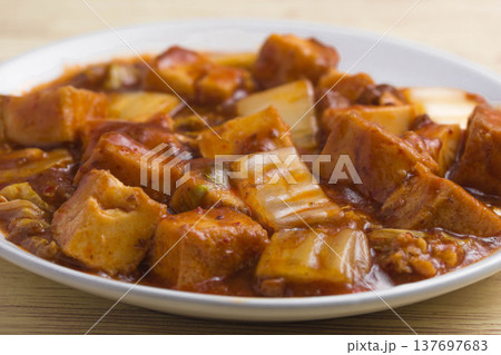 厚揚げの白菜マーボー 厚揚げの白菜マーボー 137697683