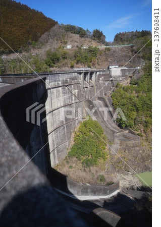 宮崎県椎葉村の上椎葉ダム 137698411