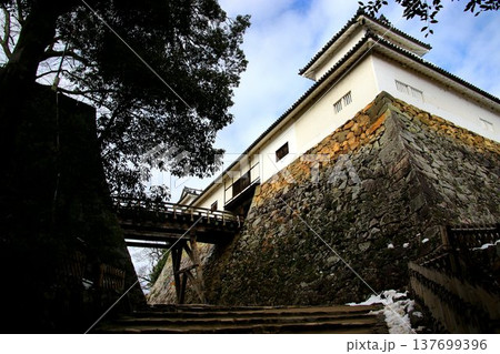 彦根八景・琵琶湖八景に選定される… 国宝『彦根城』の【天秤櫓と廊下橋】 137699396